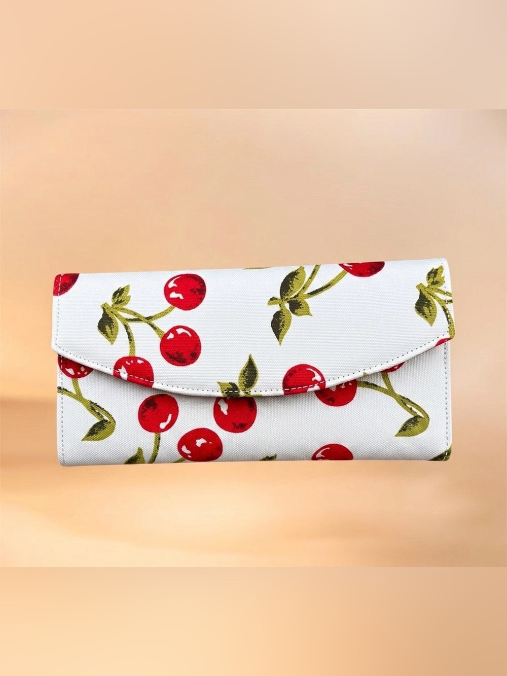 Isabella Fiore Cherry Print White Wallet